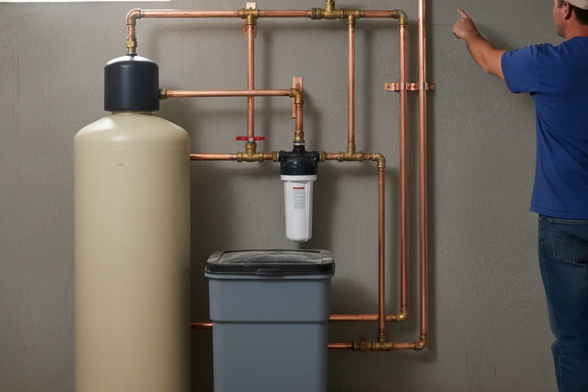 Whole-house water treatment system installed in Chana